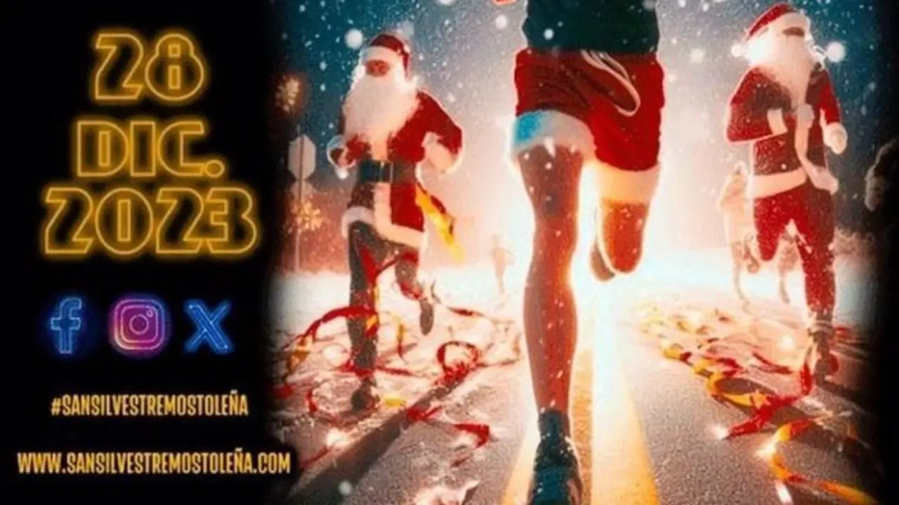 Cartel de la San Silvestre de M&oacute;stoles