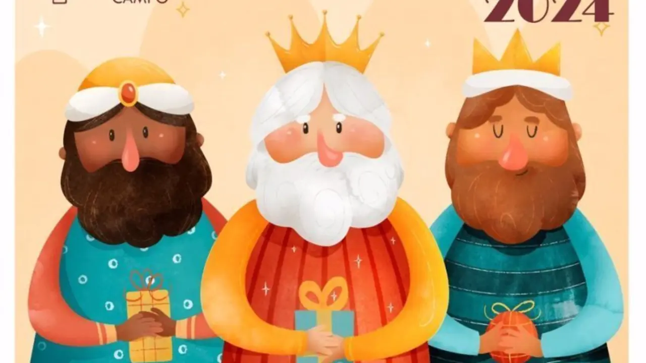 Cartel de la cabalgata de Reyes Magos de Mejorada del Campo