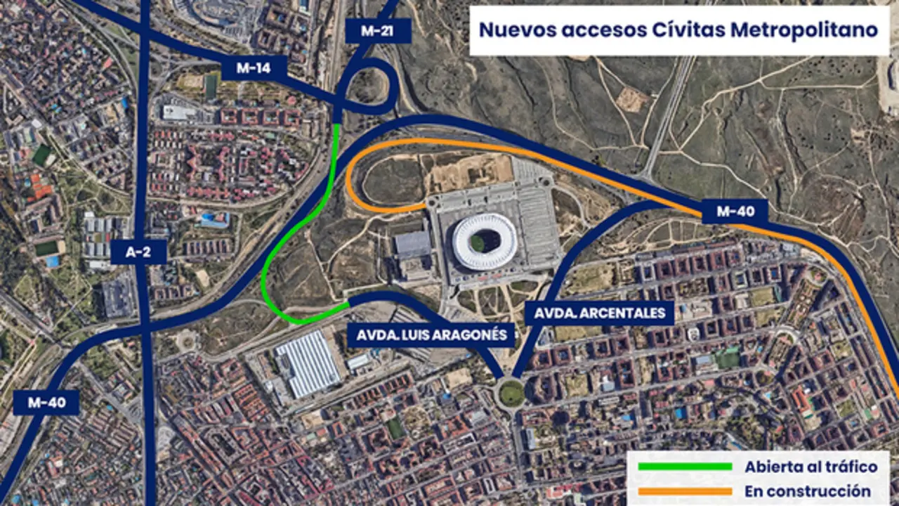 Plano de las obras realizadas sobre el C&iacute;vitas Metropolitano