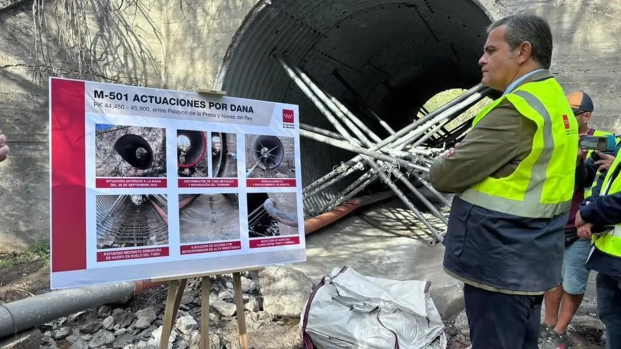 Obras en la M-501