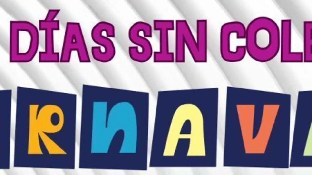 Cartel de d&iacute;as no lectivos en Villalba
