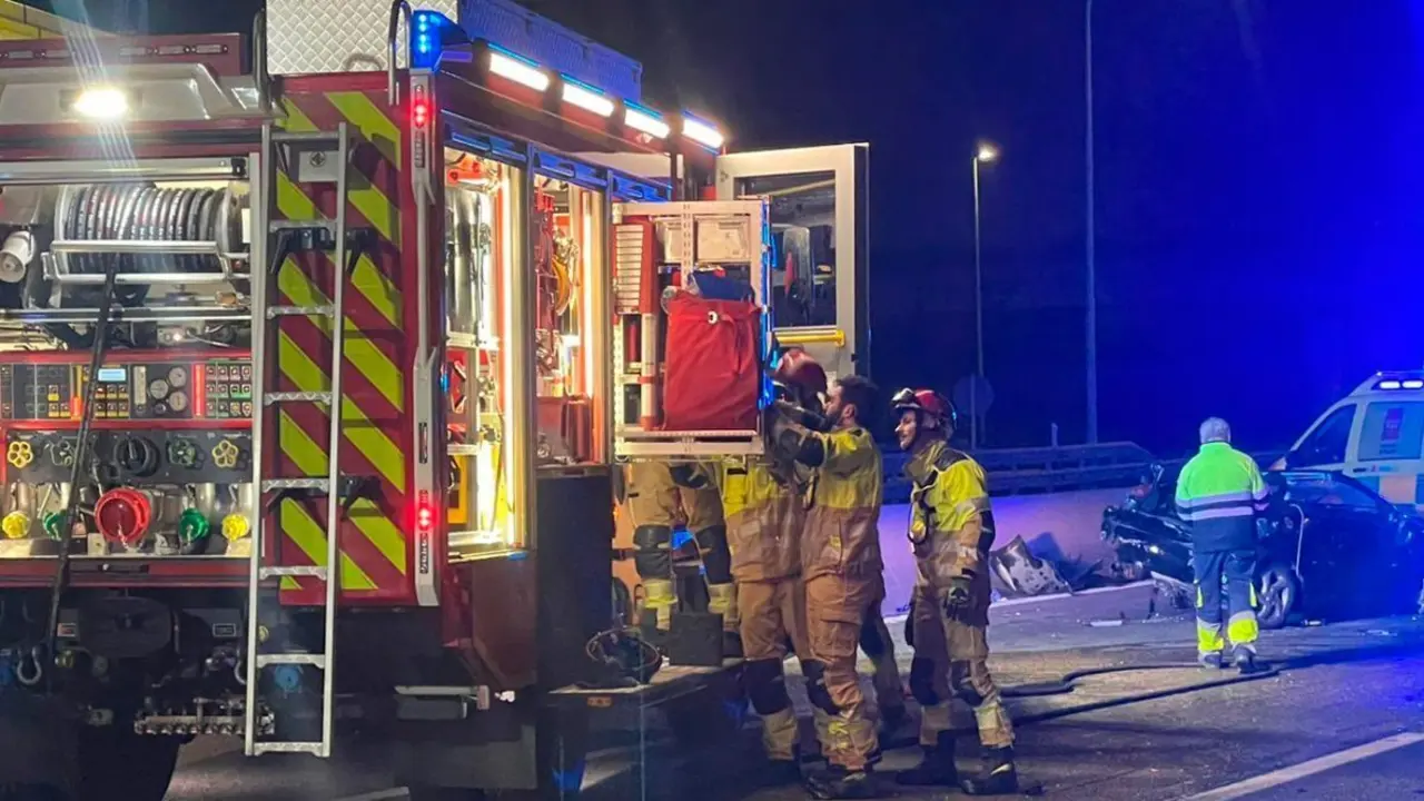 Herido grave un hombre de 29 a&ntilde;os tras un accidente en la A-42 a su paso por Fuenlabrada