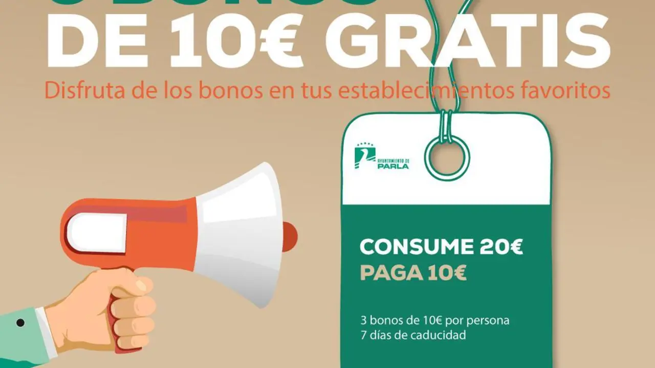 Cartel de los Bonos Consumo de Parla