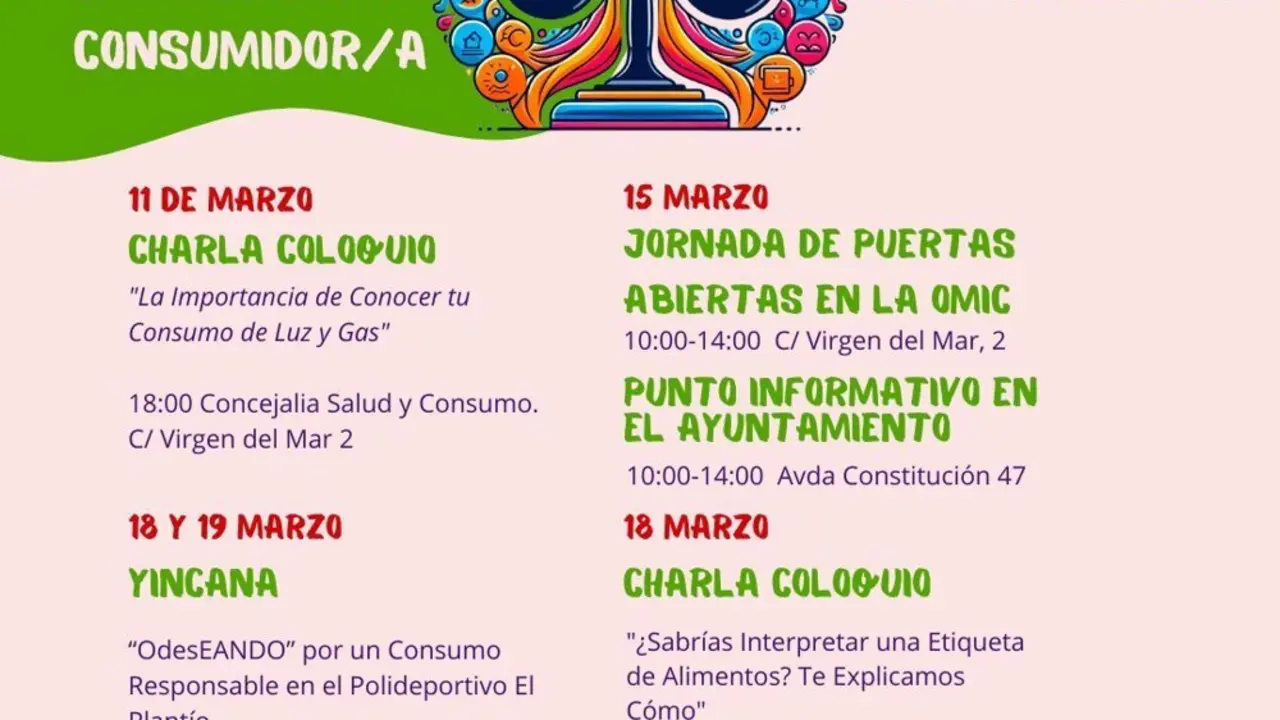 Cartel del D&iacute;a del Consumidor en Coslada