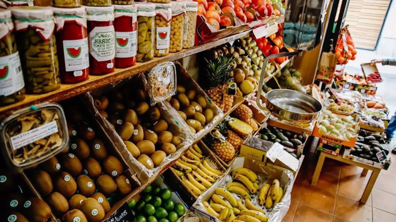 Expositor de frutas y verduras
