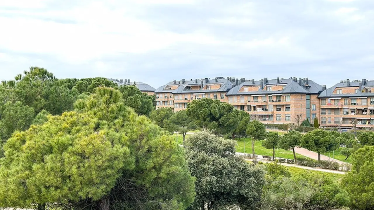 Zona verde en Majadahonda