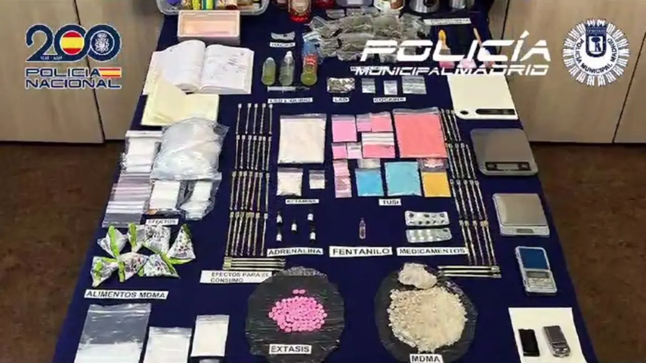 Drogas incautadas por la Polic&iacute;a Municipal de Madrid