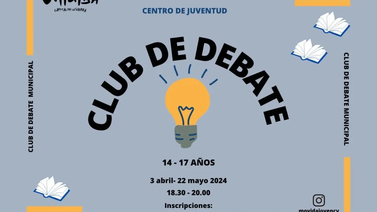Cartel del Club de Debate Municipal de Collado Villalba