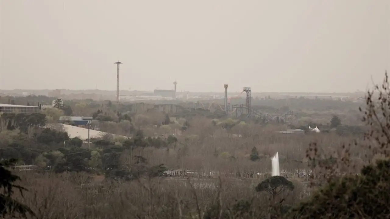 Paisaje madrile&ntilde;o nublado