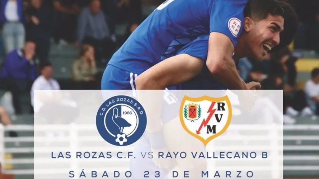 Partido solidario entre el C.F. Las Rozas y el Rayo Vallecano B