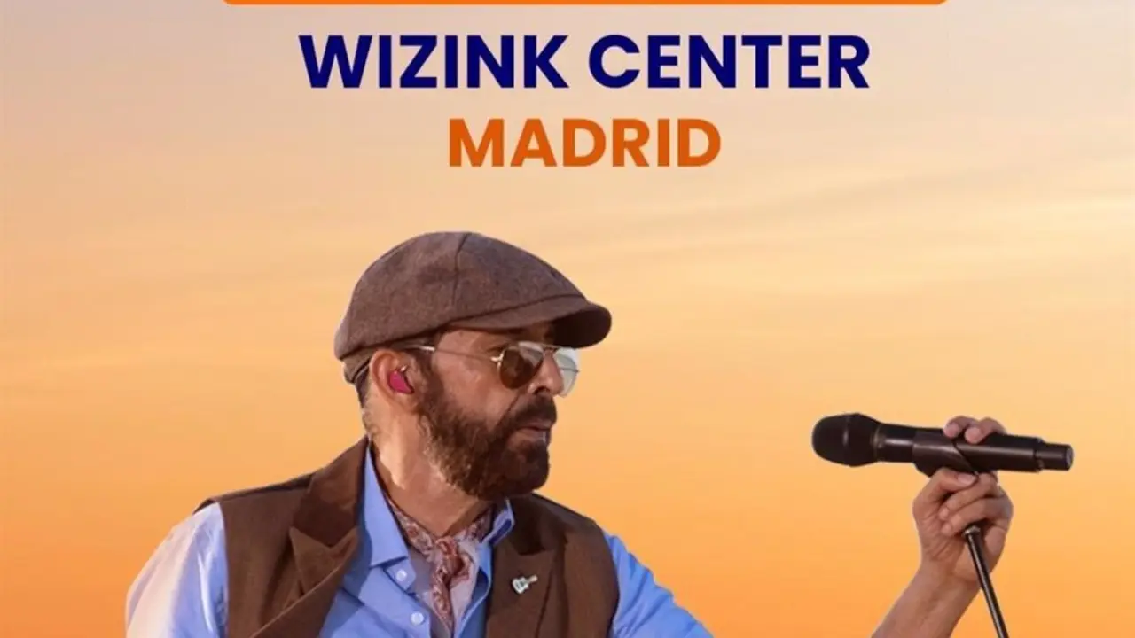 Cartel del anuncio del concierto de Juan Luis Guerra en el WiZink Center de Madrid
