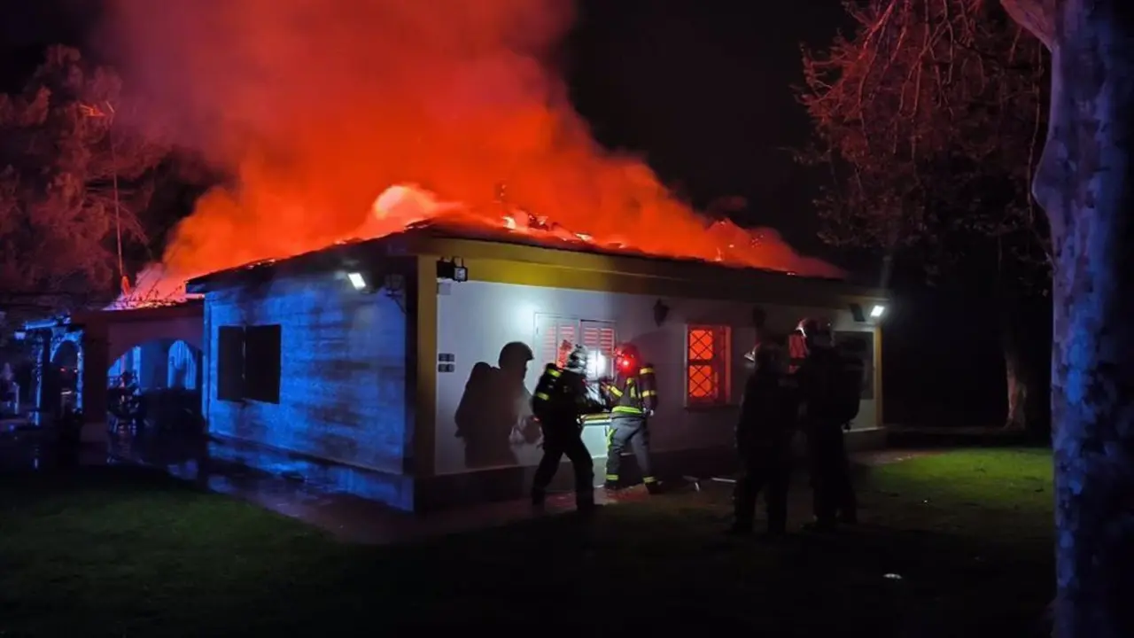 Incendio en un chalet en Aranjuez