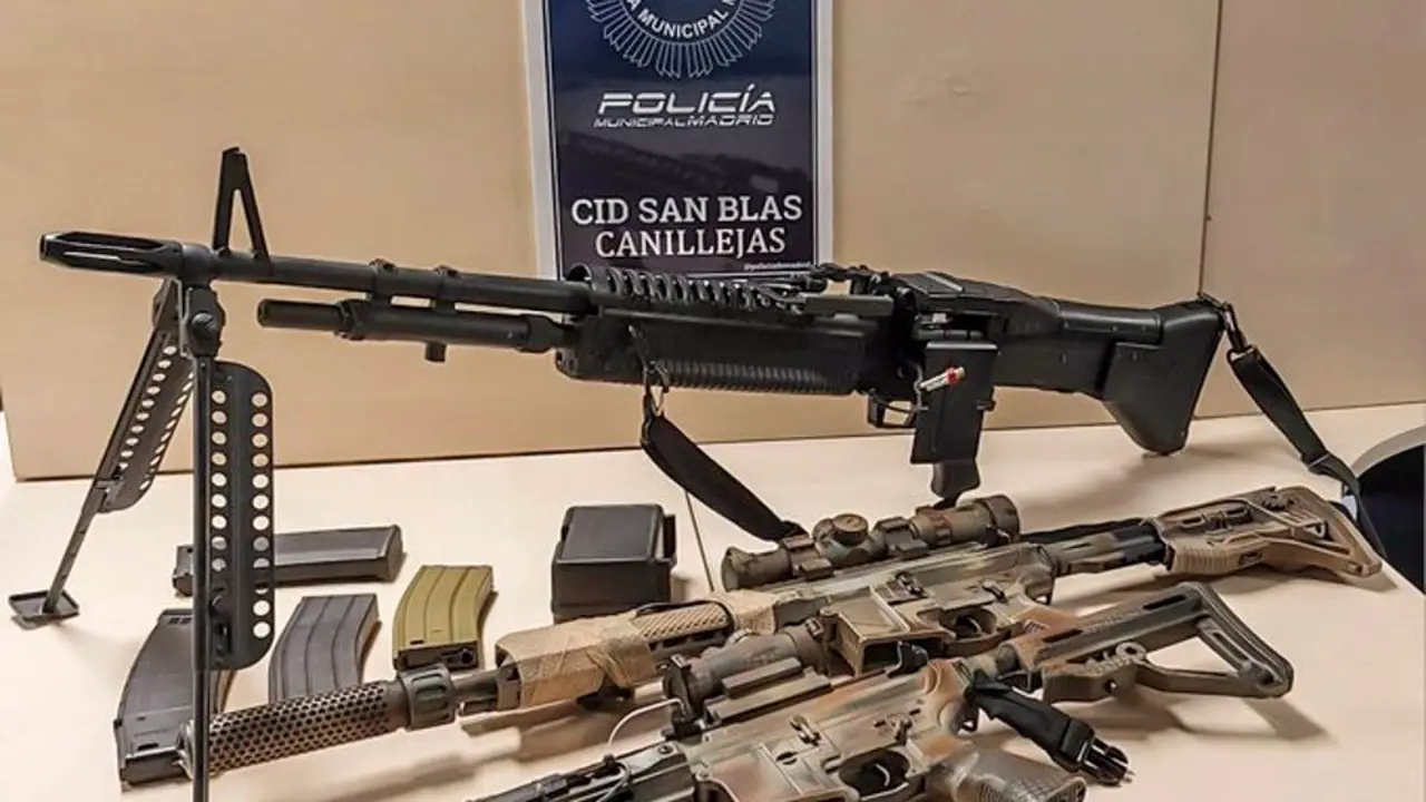 Rifles de Airsoft intervenidos por la Polic&iacute;a Municipal de Madrid