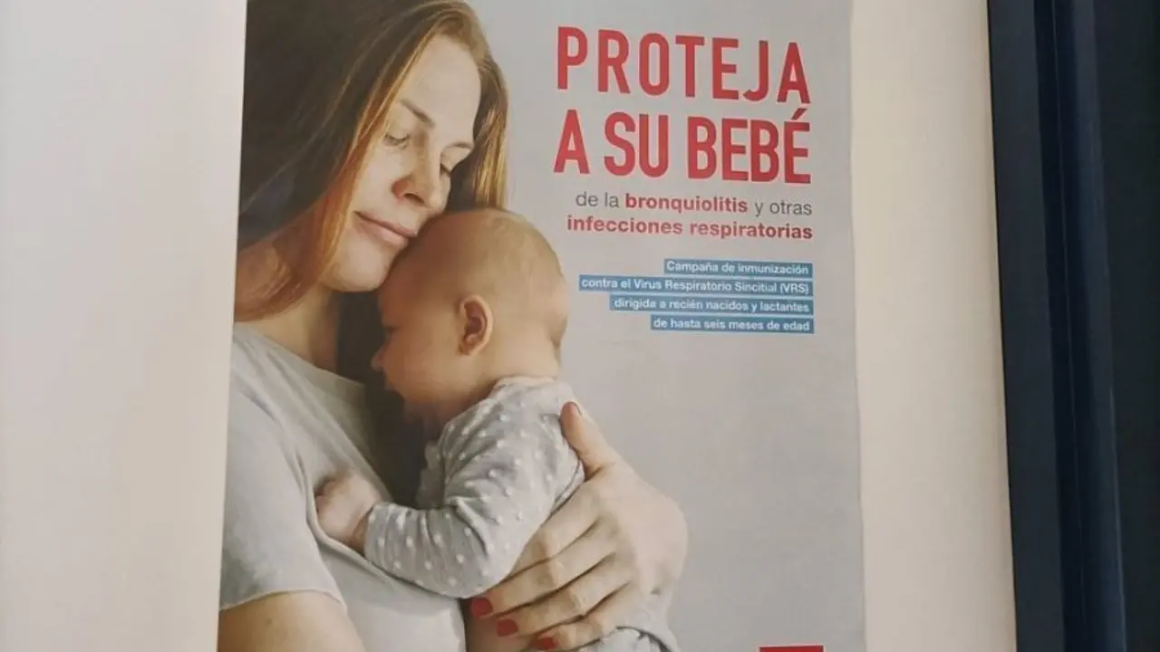 Cartel de la Comunidad de Madrid para pproteger a los beb&eacute;s de la bronquiolitis