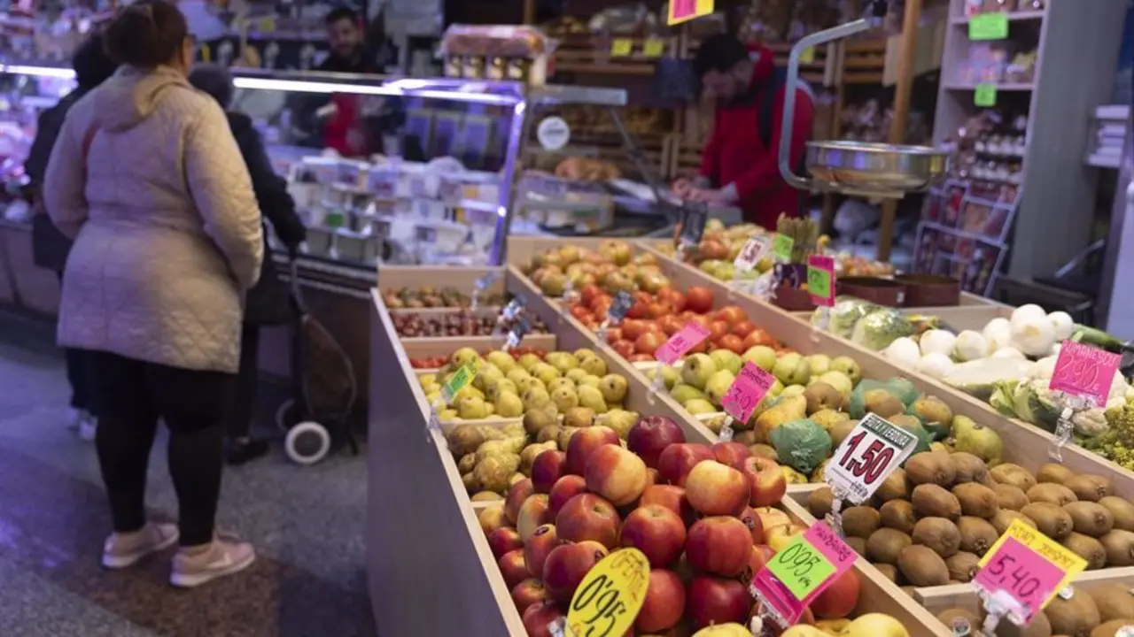 Mercado de frutas y verduras