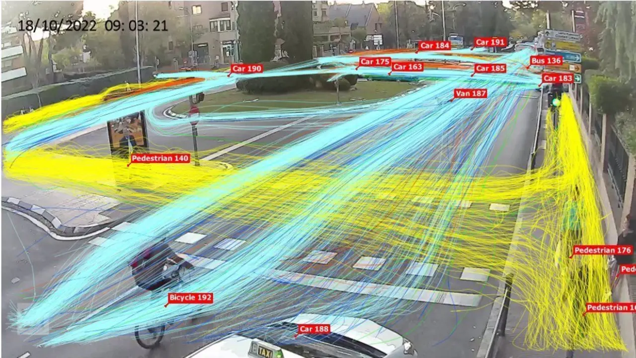 Zona de Madrid videovigilada por c&aacute;maras de seguridad