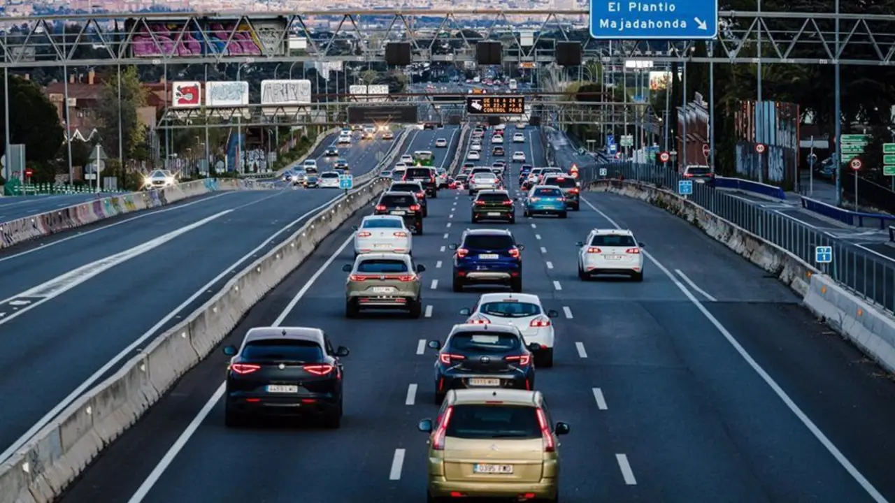 Carretera con un poco de tr&aacute;fico