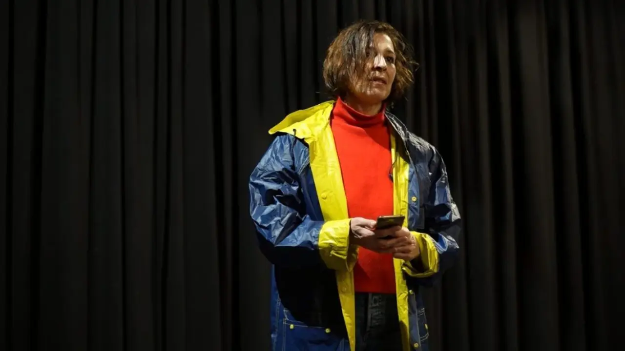 Elisabet Gelabert en una escena de los ensayos de Lady Anne |  Foto: Natalia Romero.