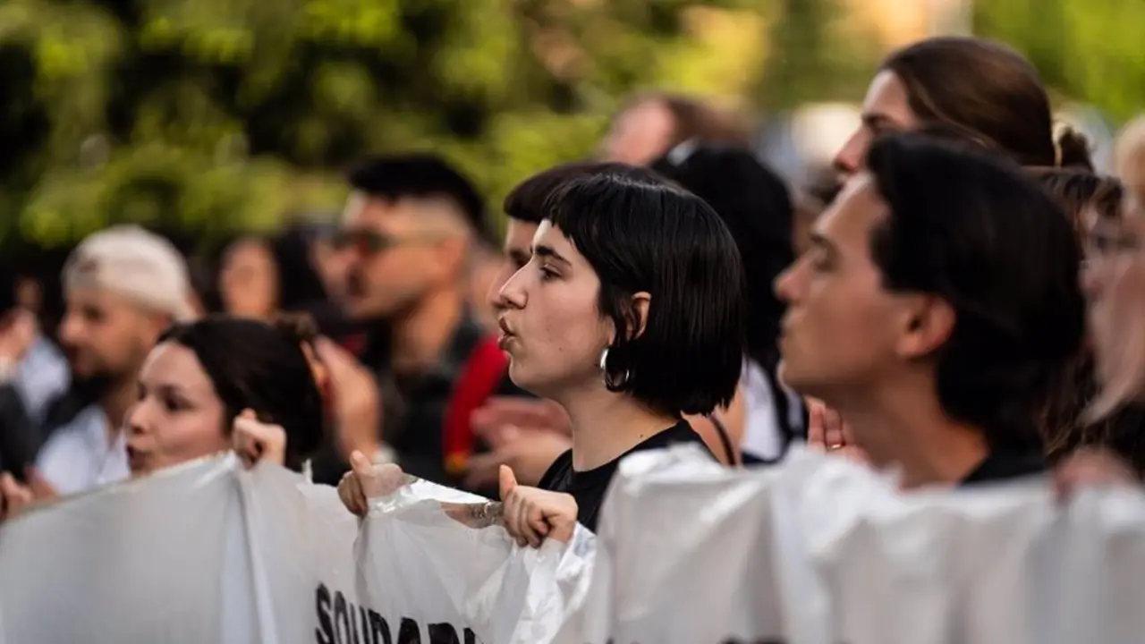 Acampada por Palestina en Madrid