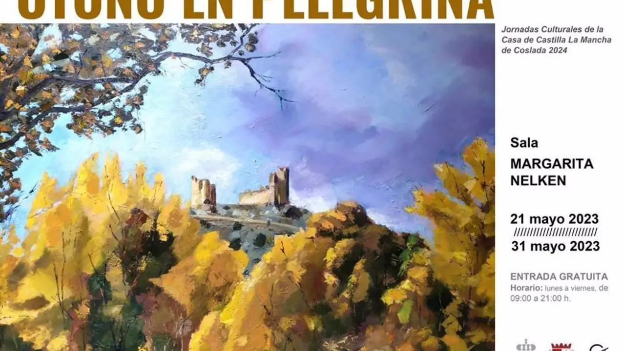 Cartel de la exposici&oacute;n "Oto&ntilde;o en Pelegrina" en Coslada