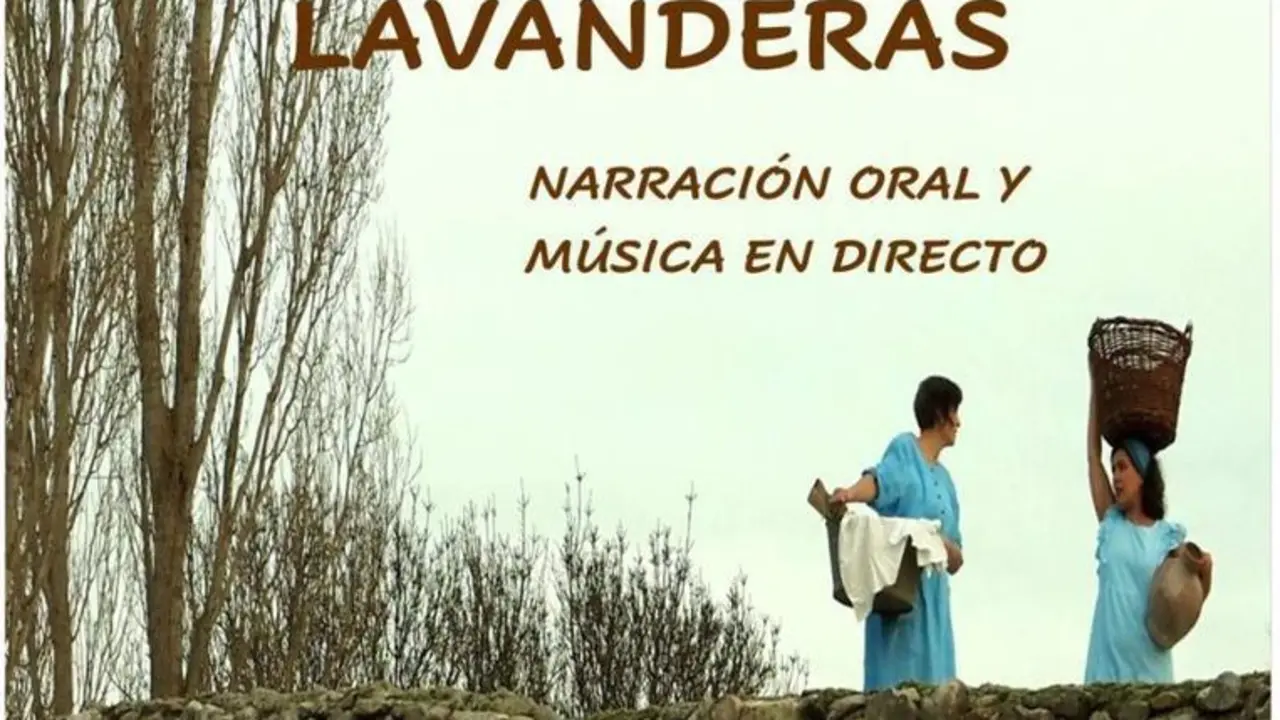 Cartel de "Cuentos y cantos de lavanderas" en Valdemorillo