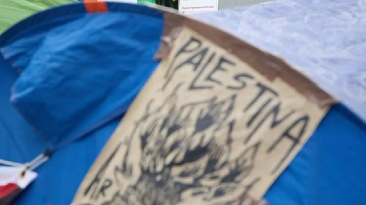 Acampada por Palestina en Madrid