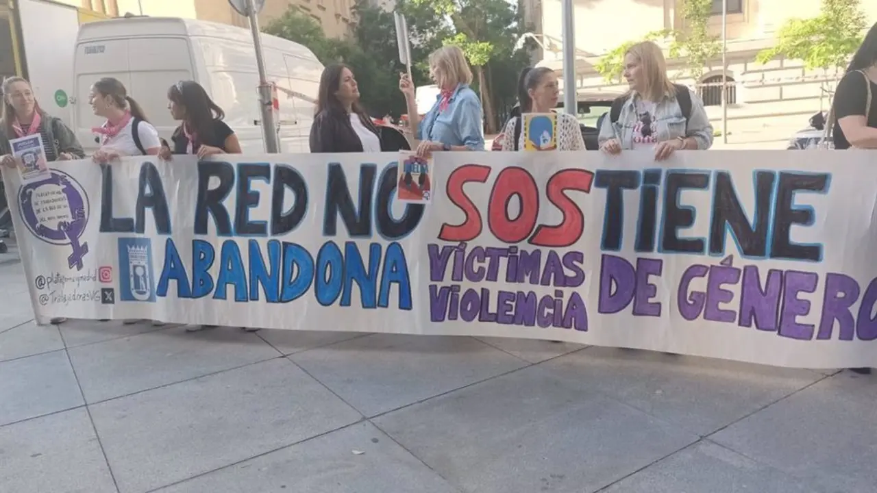 Manifestaci&oacute;n en contra de la violencia de g&eacute;nero