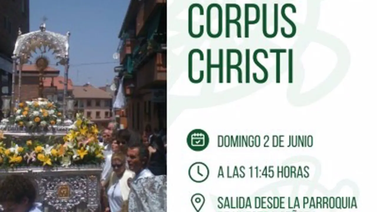 Cartel de la procesi&oacute;n del Corpus Christi en Galapagar