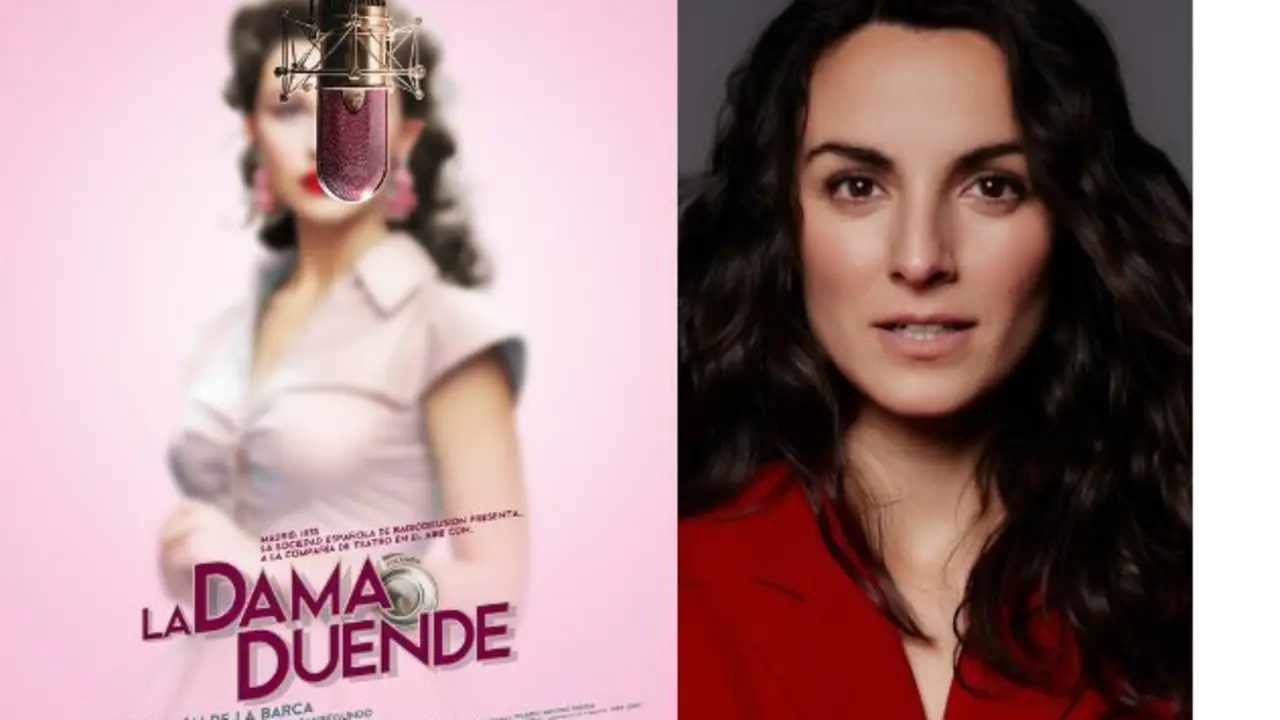 Silvia Acosta y su obra 'La dama boba'.