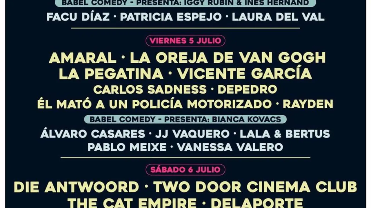 El festival R&iacute;o Babel vuelve en julio a la Caja M&aacute;gica con Juanes, Calamaro, Amaral y Two Door Cinema Club