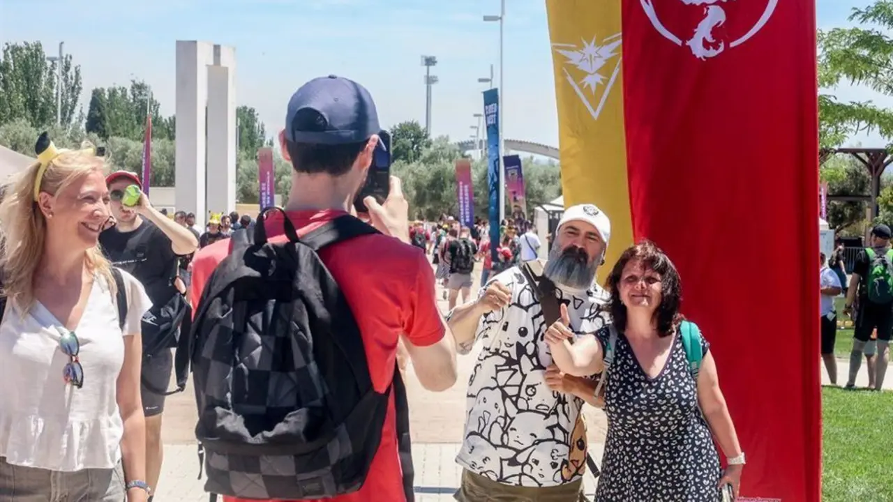 Jugadores de Pokemon en Pokemon Go Fest