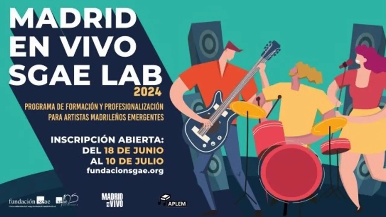 Madrid en Vivo SGAELab ofrece a grupos y autores de m&uacute;sica un itinerario formativo de 8 semanas