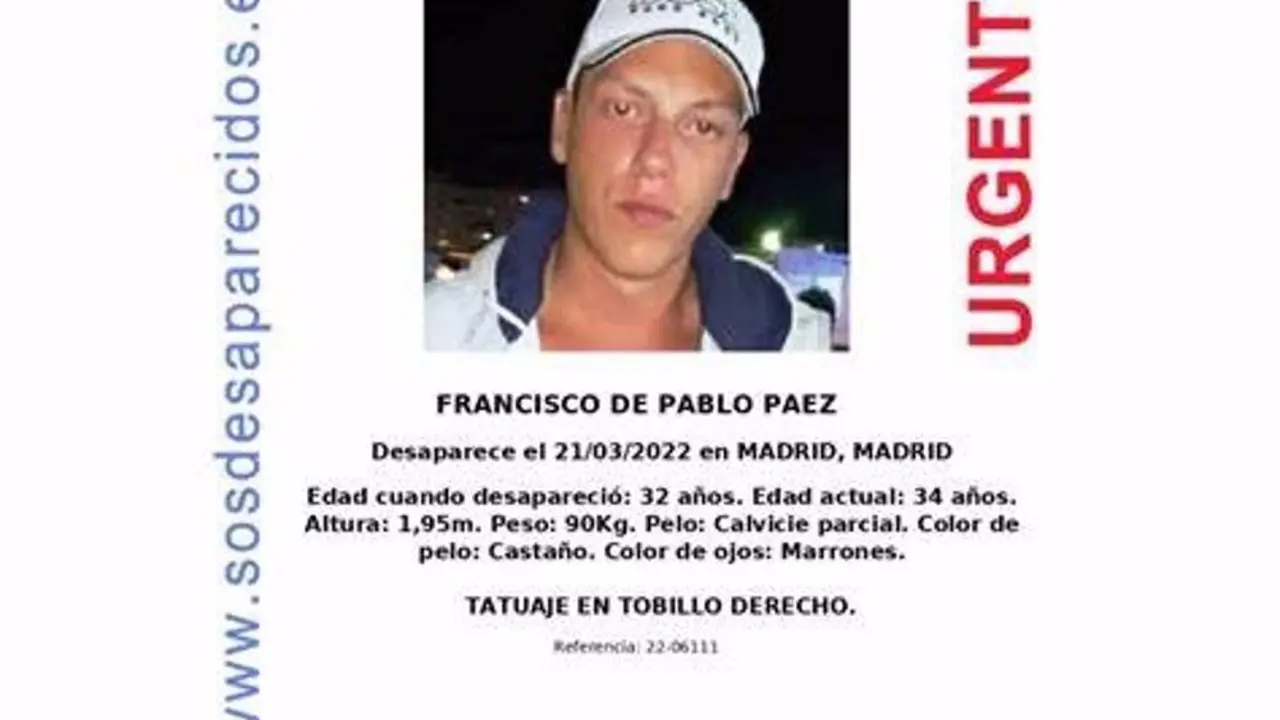Cartel Francis desaparecido