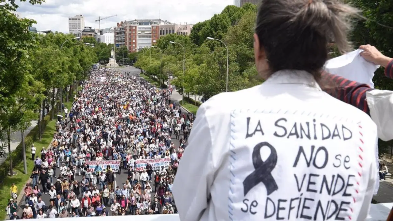 Manifestaci&oacute;n para mejorar la sanidad p&uacute;blica
