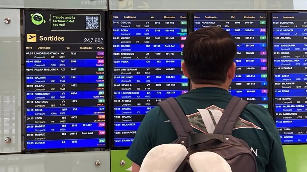 Pantalla aeropuerto