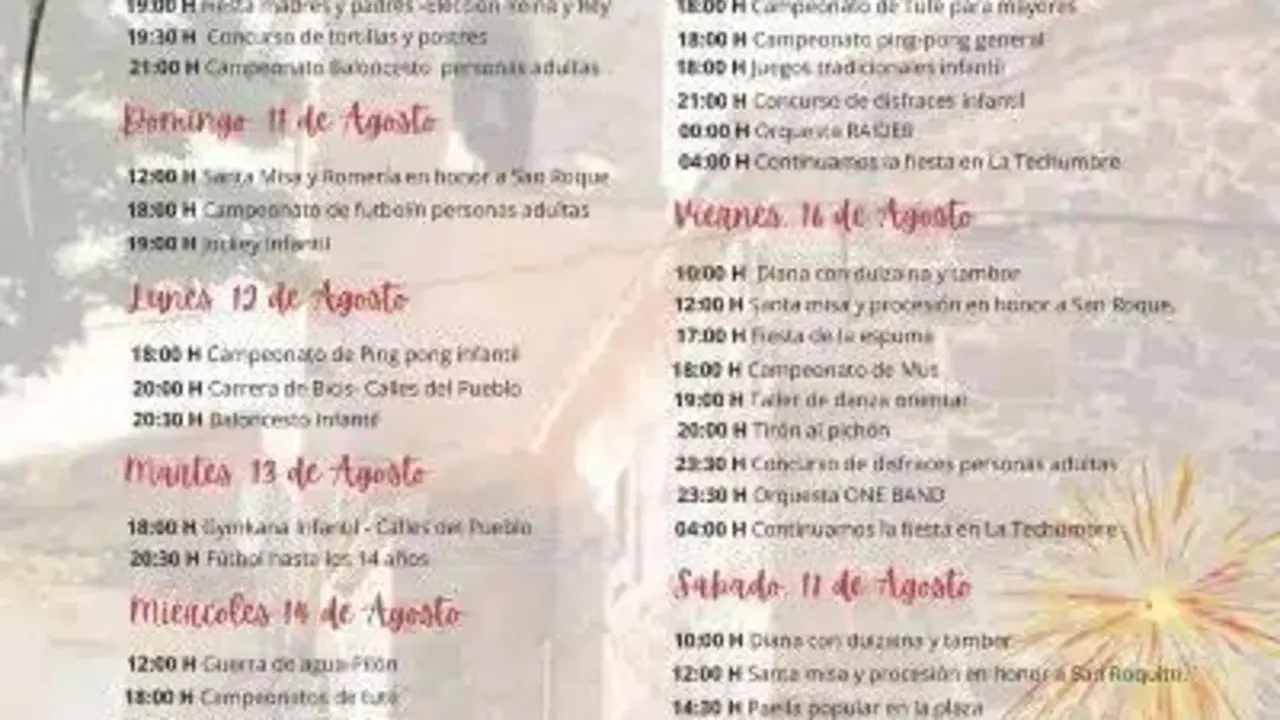 Programaci&oacute;n Fiestas Robregordo.