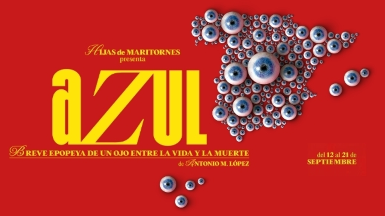 Cartel de la obra 'Azul'