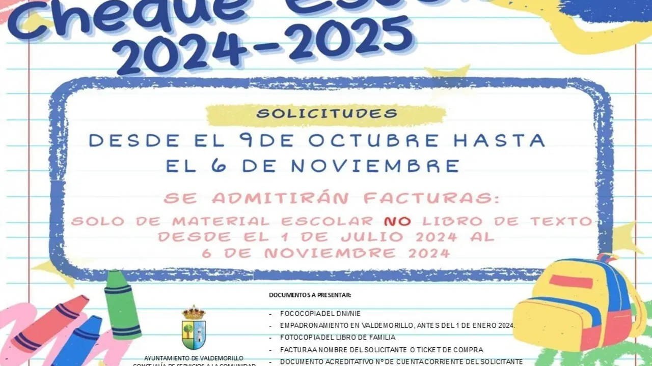 Anuncio de la apertura del plazo para la solicitud del cheque con la informaci&oacute;n mas relevante para la tramitaci&oacute;n