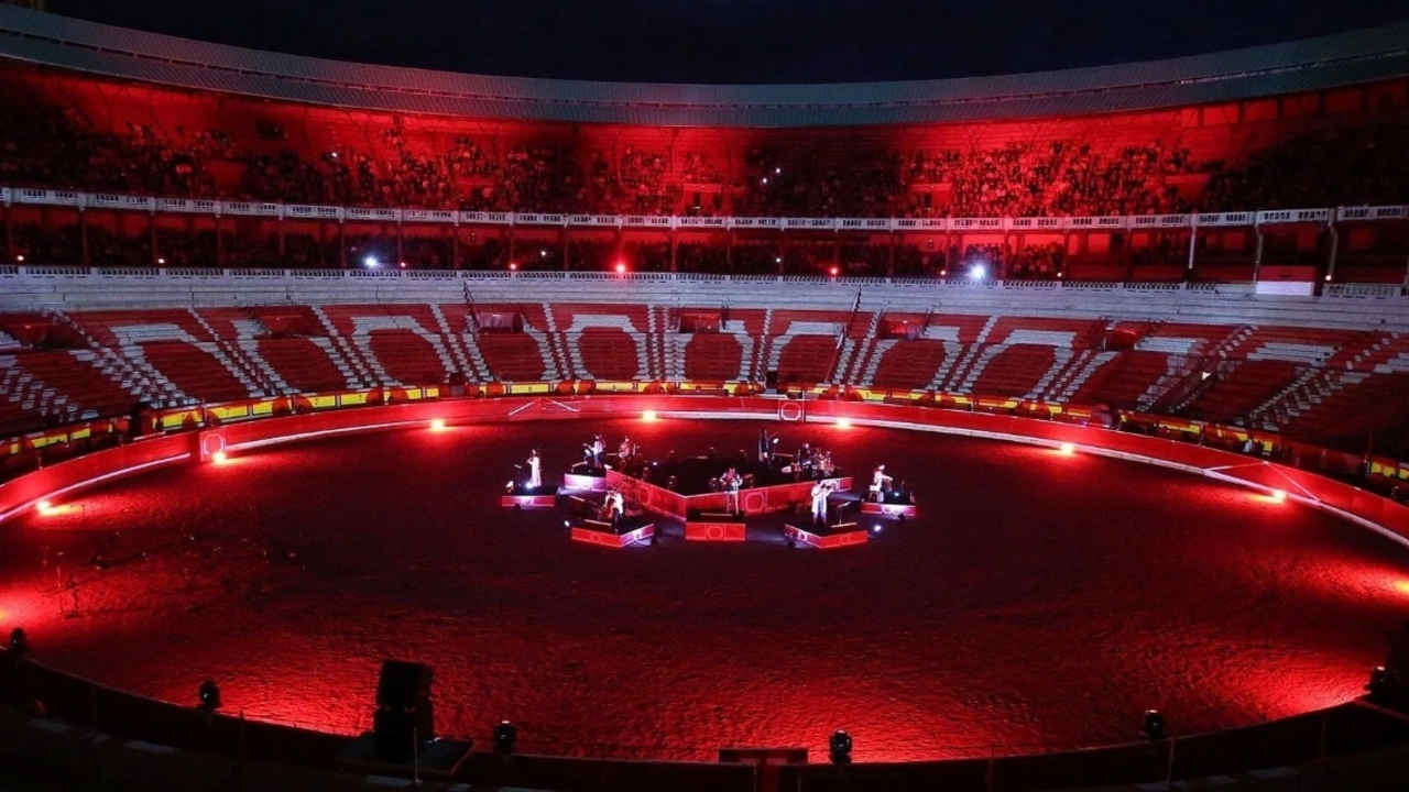 Espect&aacute;culo Koliseum en la plaza de toros de Moralzarzar