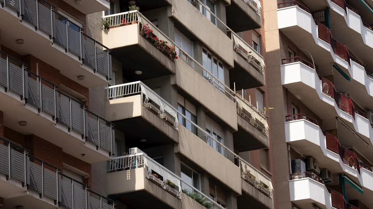 Un bloque de edificios en Madrid.