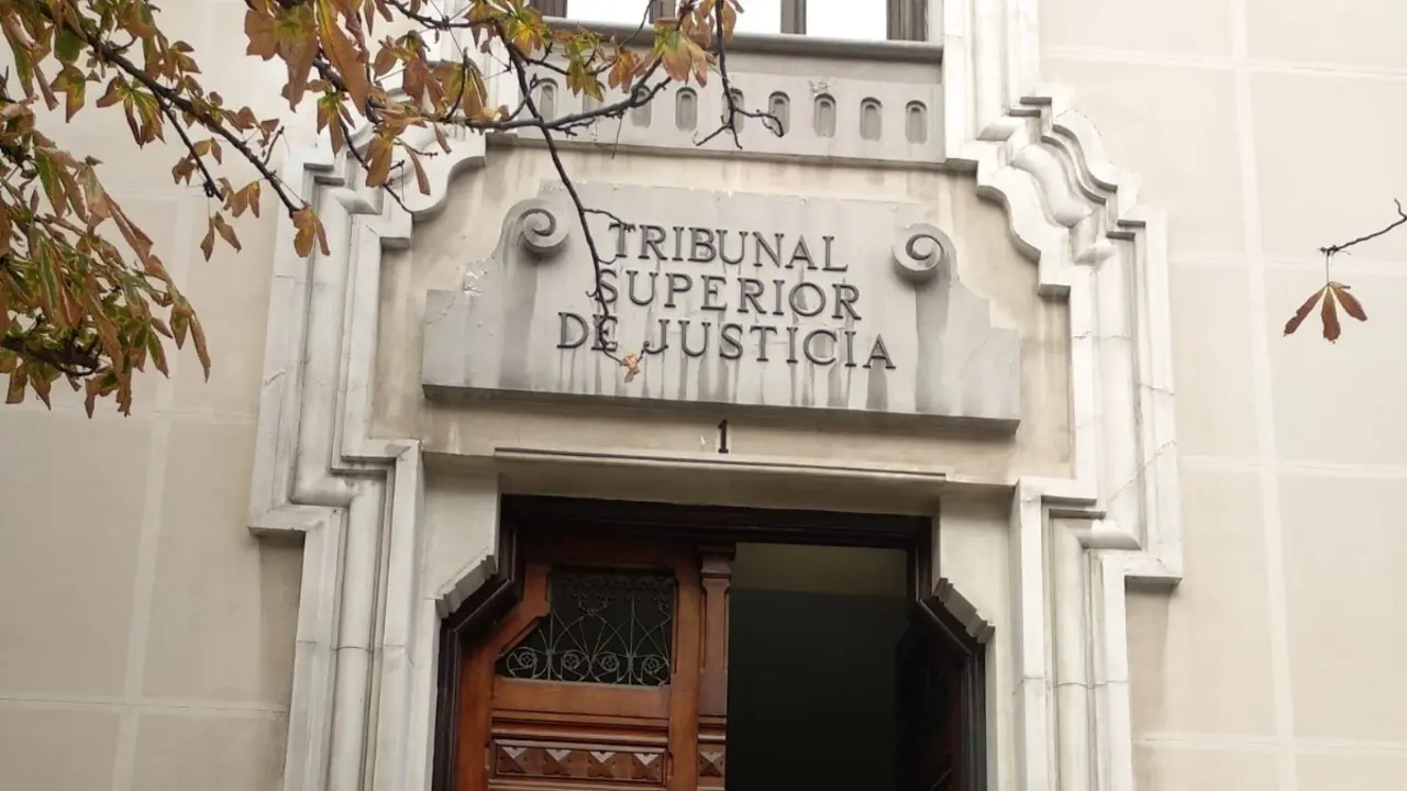 Imagen de la fachada del Tribunal Superior de Justicia.