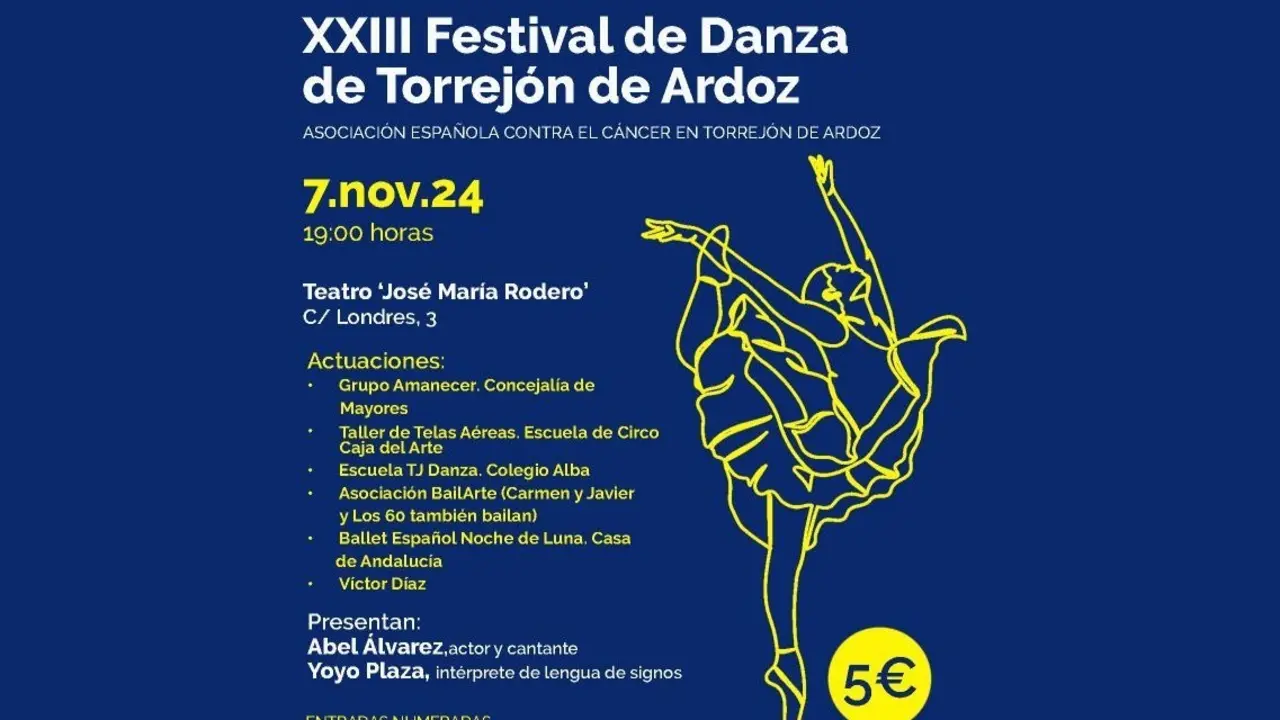 Cartel del Festival de Danza de Torrej&oacute;n de Ardoz