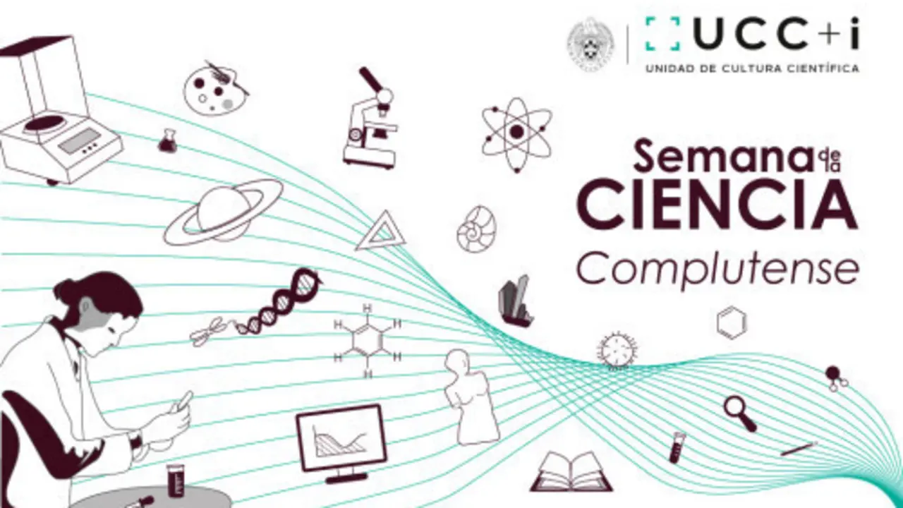 Cartel de la semana de la ciencia en la Complutense.