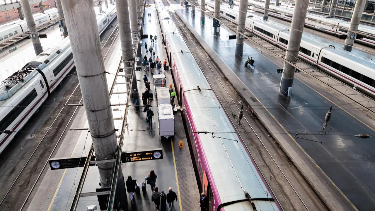 La estaci&oacute;n de tren de Atocha.