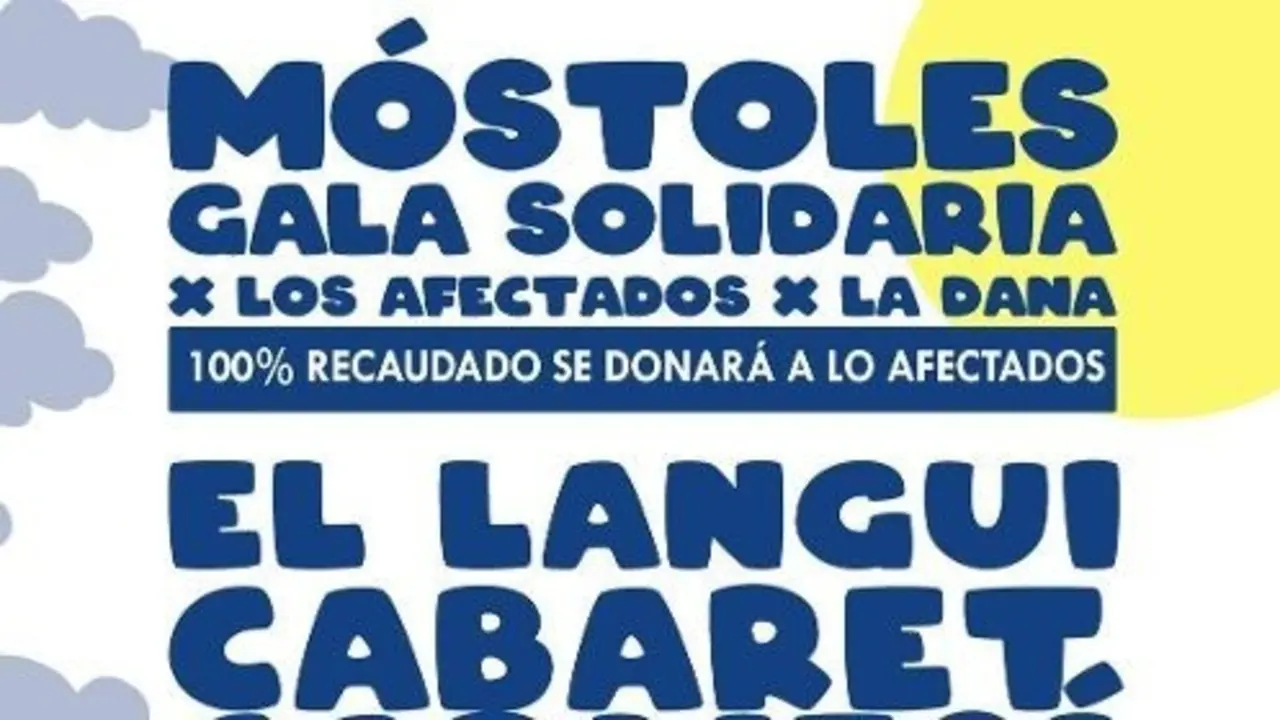 Cartel Gala Ben&eacute;fica DANA en M&oacute;stoloes.