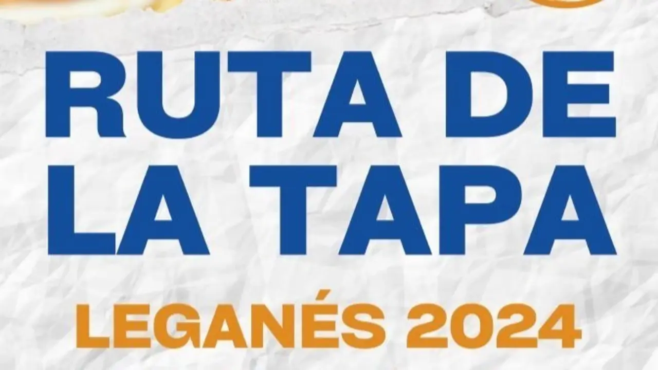 Cartel de la ruta de la tapa de Legan&eacute;s en 2024.