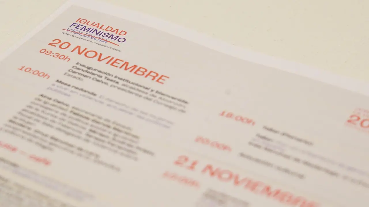 Imagen del cartel de las jornadas contra la Violencia de G&eacute;nero de Alcorc&oacute;n.