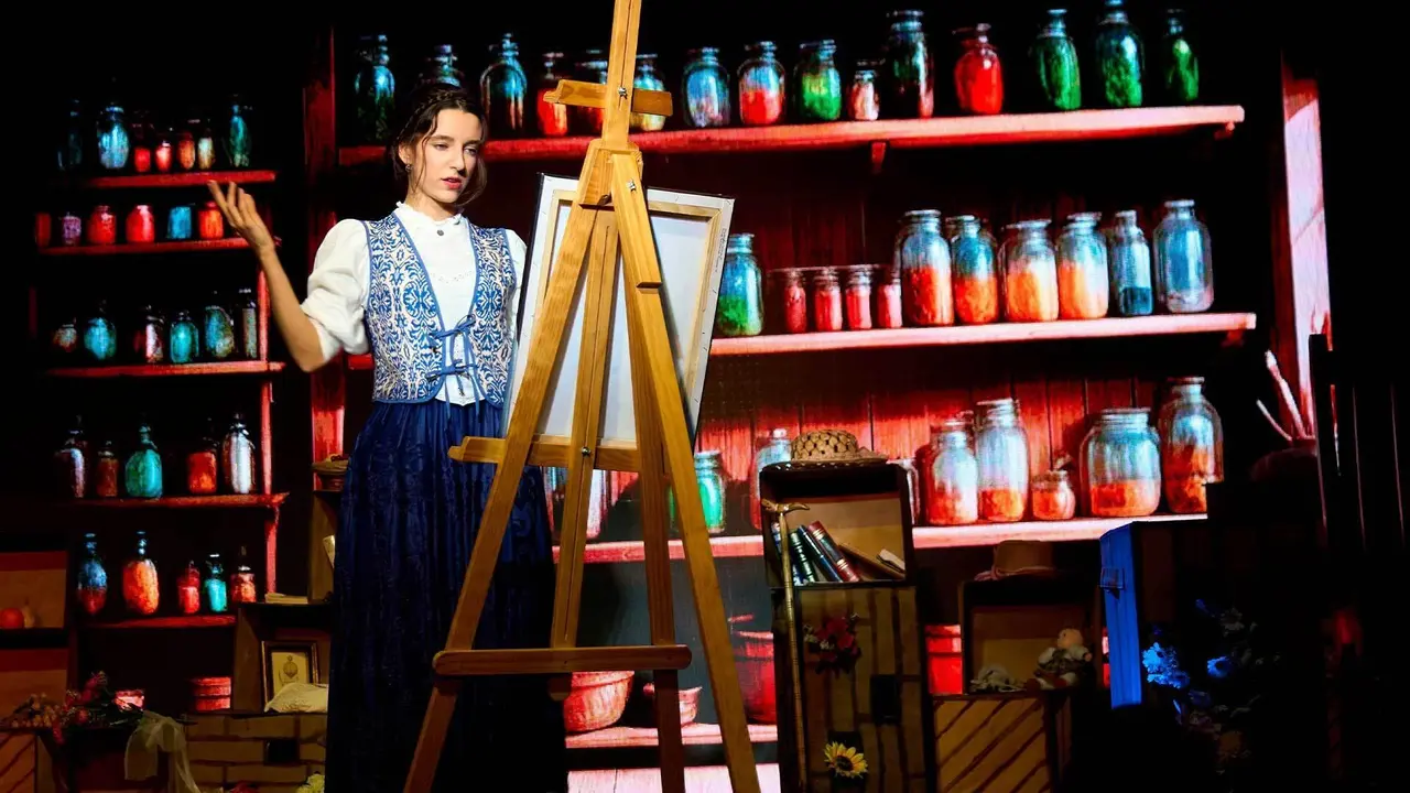 Imagen de la representaci&oacute;n de la obra 'Mujercitas'. Imagen cedida por el Teatro Quique San Francisco.