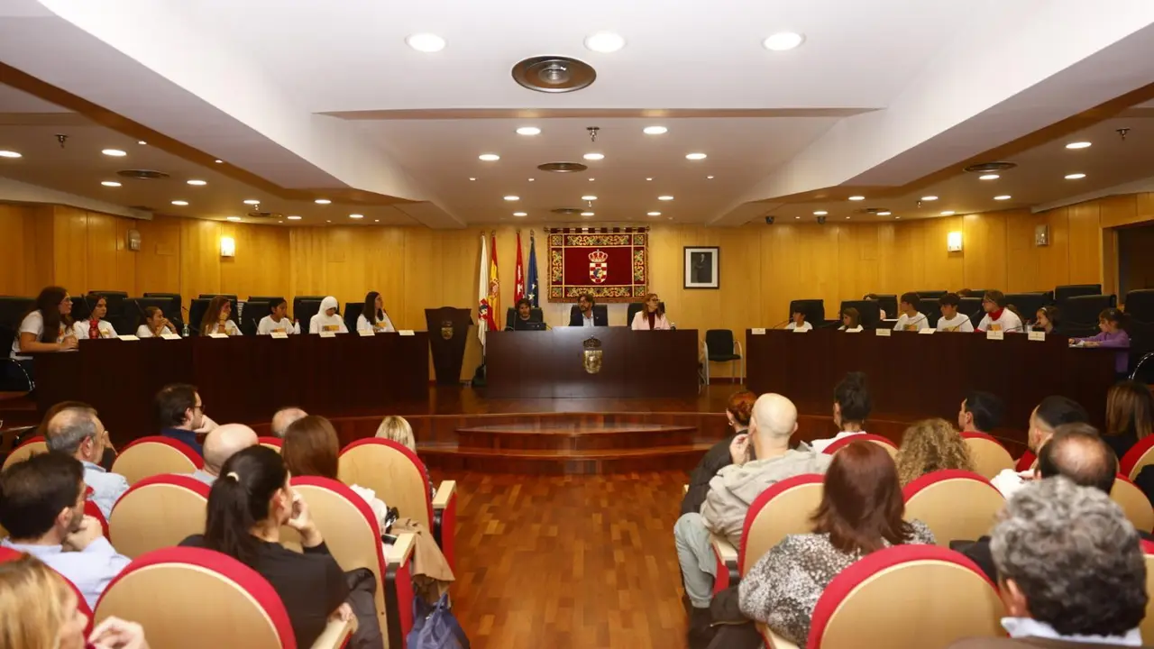 Pleno Infantil celebrado en Pinto con motivo del D&iacute;a de la Infancia.