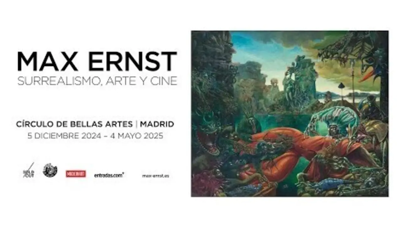 Cartel de la exposici&oacute;n de Max Ernst. Cedida por el C&iacute;rculo de Bellas Artes.